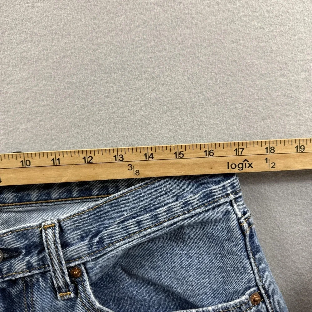 Levis 505 Jeans Men 36x30 (Fit 34x29) Light Wash Blue Regular Straight Leg Denim